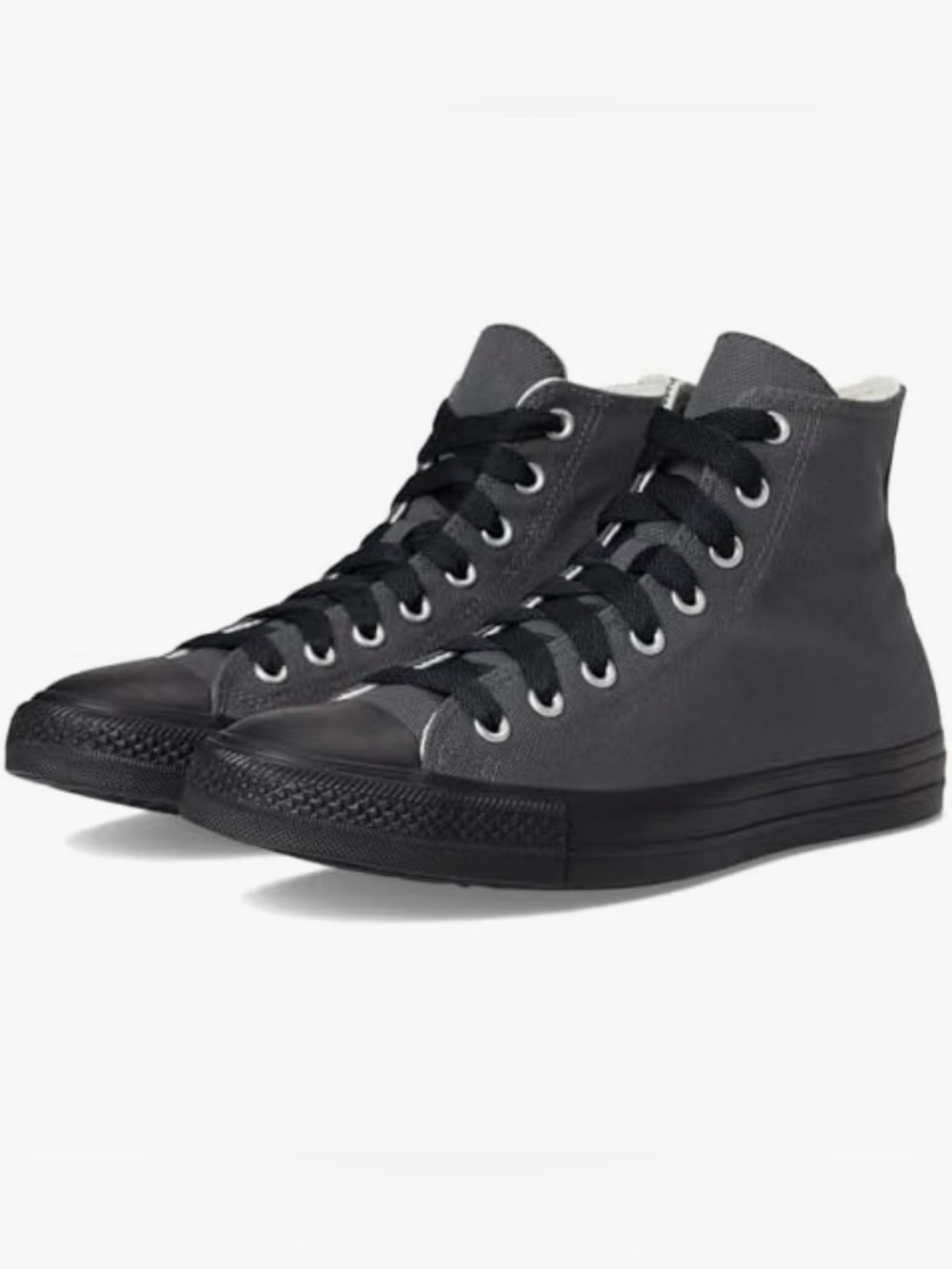 Classic Converse High-Top Canvas Sneakers in Dark Gray Mens Sz 10 NEW!